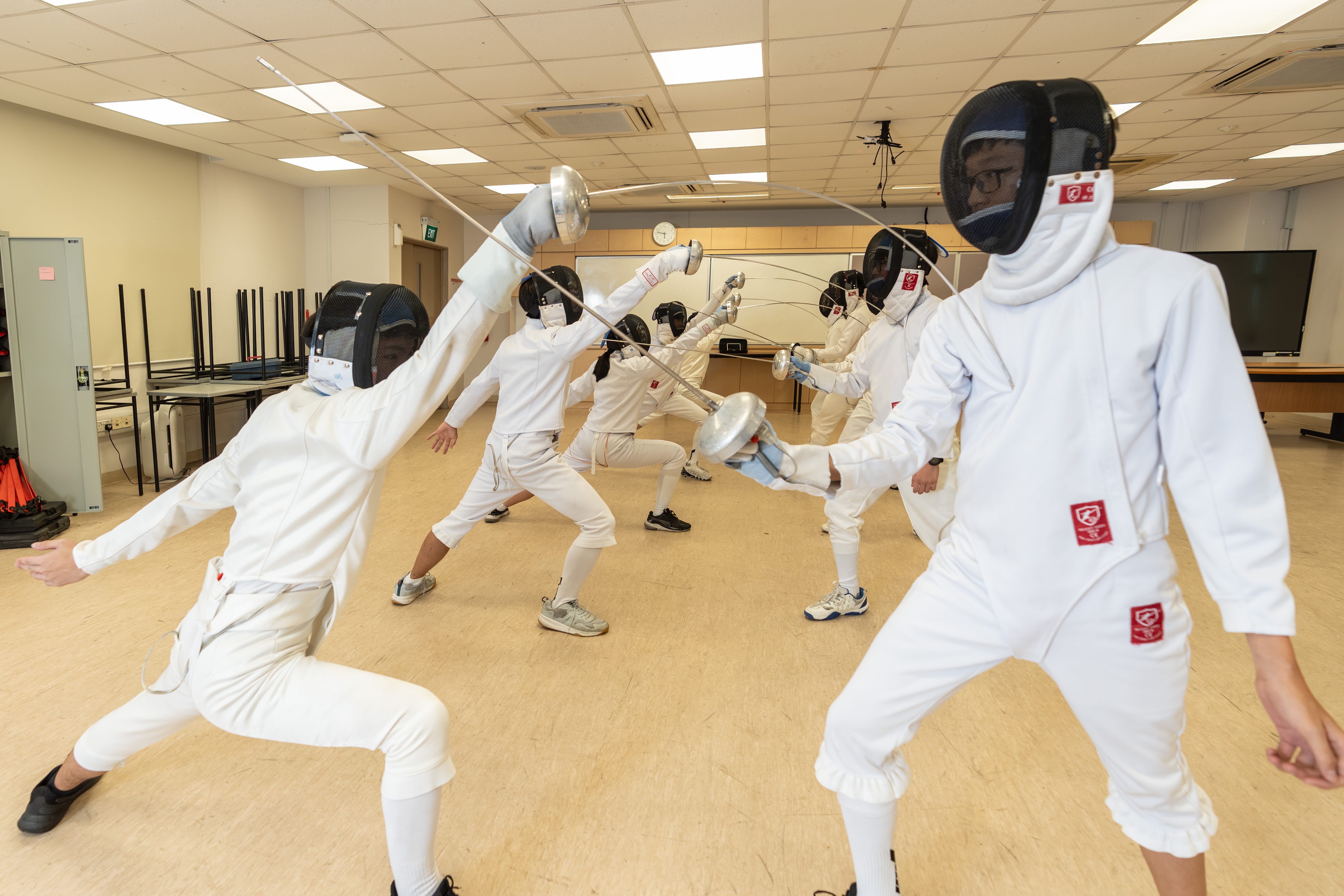 fencers training